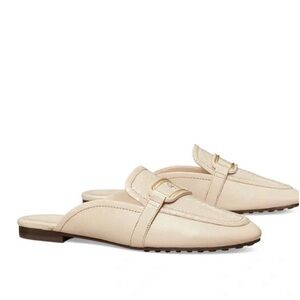 TORY BURCH GEORGIA BACKLESS LOAFER water snake embossed leather